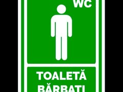 Indicator verde  pentru toaleta barbati